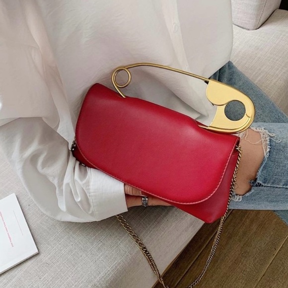 New!!! Safety Pin Clutch / Crossbody - Picture 5 of 6